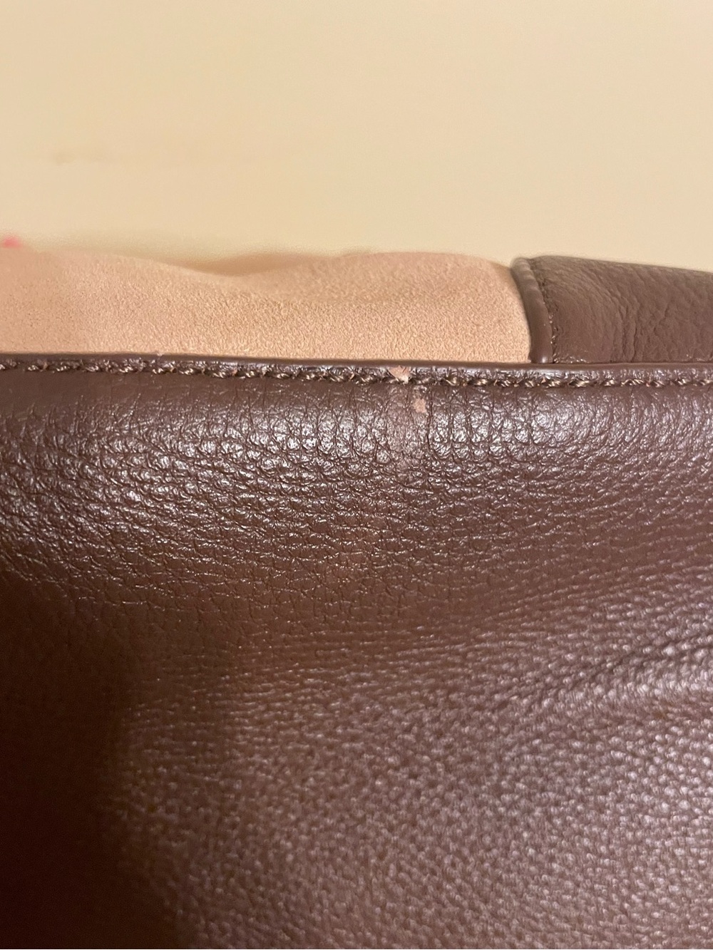 Talbots Suede Leather Handbag Crossbody - Picture 6 of 6